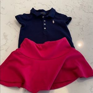 Ralph Lauren girls Golf outfit